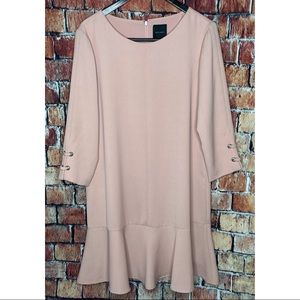 Alex Marie Marian Peach Parfait Shift Dress